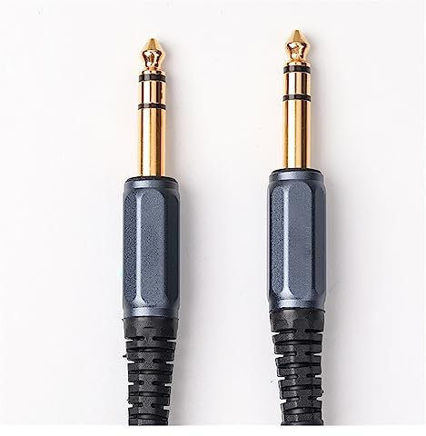 BYBIO 6.5 Grande Cavo Audio A Tre Conduttori Audio Per Chitarra 6.35 Altoparlante Per Scheda Audio Stereo A Due Canali Linea Di Bilanciamento TRS Cavo per Chitarra (Color : 3 meters)