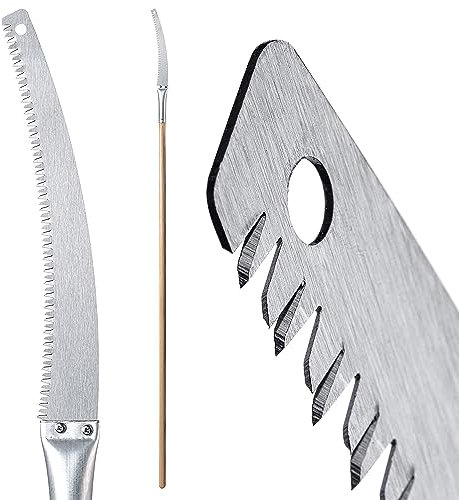KADAX Pruning Saw, 30 cm Blade, Durable, Hook-shaped, for Tall Trees and Shrubs