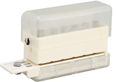 Fdit Perforatrice électrique à 3 trous avec adaptateur, robuste pour bureau et école, gris, capacité de 30 feuilles (transparent)