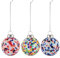 Alessi Proust AM43SET3 - Design Set Bestehend aus 3 Weihnachtskugeln aus Mundgeblasenem Glas, Handdekoriert