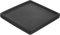 PATIKIL Platos para Macetas 6.3 Pulgadas, Bandeja de Goteo Cuadrada de Cerámica para Interiores y Exteriores, Negro