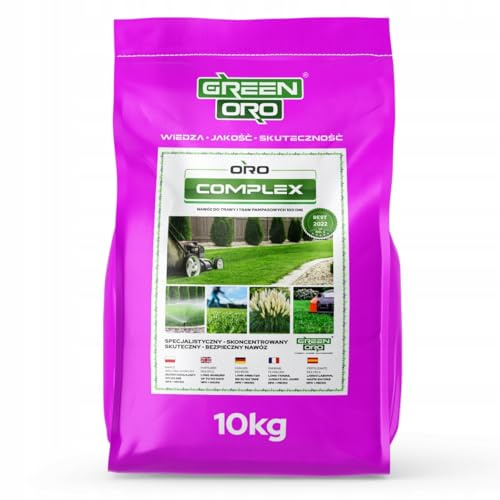 GREEN ORO ORO COMPLEX 10KG - Fertilizzante speciale altamente efficace per la cura del prato e il controllo del muschio