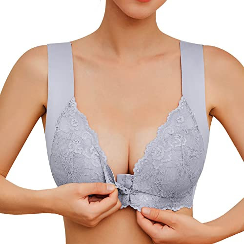 Damen Bh Große Größe Front Opening Bh Spitzen-Bh Full Cups Kleine Bhs Bestickter Spitzen-Bh Großer Bh Unten Ohne Size Dessous Size Klassischer Bh Camisole-Bh Keine Unterwäsche