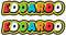 GamesMonkey® - Adesivo stile Vale THE DOCTOR - 2 pezzi - Varie Dimensioni - gara cross pista auto moto stickers (Edoardo, 20x4 cm)