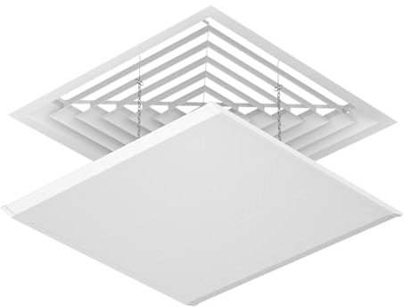 WRYSQBHJYB Deflector Aire Acondicionado, Deflector Aire Acondicionado Split, Cubiertas de Ventilación para Techo Doméstico, Deflector de Ventilación de Techo con Gancho(45cm/17.7)