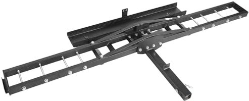 NOLOWY Porte-attelage de moto - Rampe de montage - En acier - Dispositif de verrouillage robuste