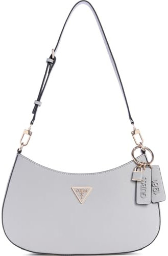 GUESS Damen Noelle Top Zip Shoulder Bag Umhängetasche, Lavendelgrau