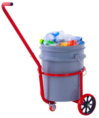 Zfmnoyev Portable Lightweight Hand Truck, Garbage Cart, Gas Bottle Transporter, Wheeled Trolley, for Family Outdoor Use