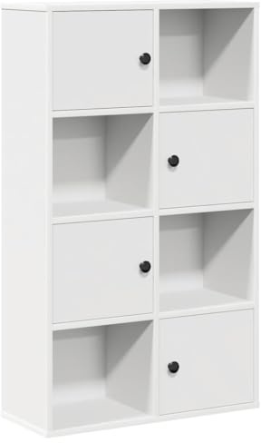 vidaXL Bücherregal Weiß 60x24x101,5 cm Holzwerkstoff