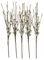 Ideen mit Herz | Branches décoratives avec chatons en osier | Chaton de palmier | Plante artificielle | Décoration de Pâques | Printemps | 5 branches | 33 cm de long (vert)