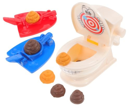 HONITANO 1ensemble Jeu De Prank avec Toilette à Caca Ensemble De Jouets Interactifs Amusants pour Garçon Fille Et Adultes Parfait pour Fêtes Et Événements Sociaux