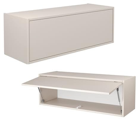 PLATAN ROOM Hängeschrank Schrank 60 cm 80 xm 100 cm Küchen-Klapphängeschrank für Bad, Flur, Wohnzimmer Wandschrank (Kaschmir, 100 x 35 x 35)