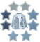 8 Pcs Star Iron On Patches for Clothing, 2 Sizes Embroidered Patch Sew On for Jackets, Jeans, Skirts, Hats, Bags