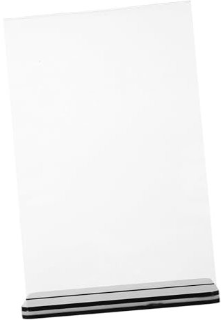 Angoily 3 Pièces Porte-affiche Mural Porte-affiche De Table Présentoir De Dépliants Stand De Code Qr Support De Brochure Afficher Porte-papier Pour Mur Signes Étalon Acrylique Transparent