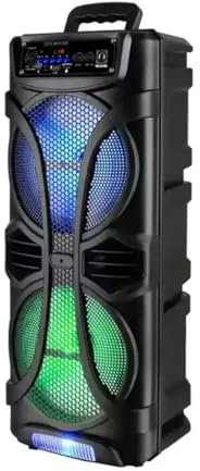 OISE ART STORE Trade Shop - Cassa Amplificata Sp-53 40w Karaoke Bluetooth con Microfono Portatile Wireless Trolley -