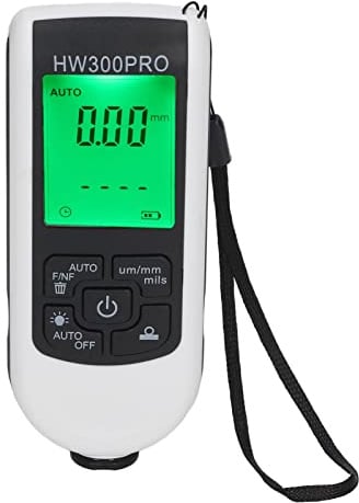 Solinder Ultrapräzises Schichtdickenmessgerät mit 1 µm Auflösung, NFE, Kfz-Lacktester, Geeignet für die Metallverarbeitende Industrie, Labor, Werkstatt und Im Freien, ABS-Material, Tragbar, (Weiß)