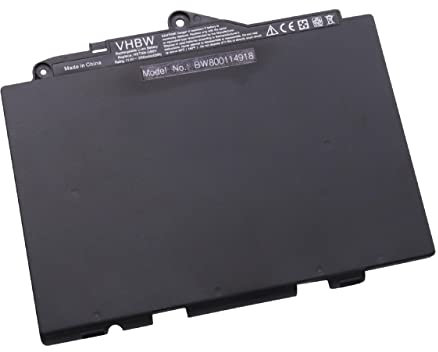 vhbw Batterie Compatible avec HP EliteBook 820 G3 (T9X45EA), 820 G3 (T9X46EA) Ordinateur Portable (3700mAh, 11,4V, Li-polymère)