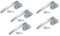 BASI | abschließbarer Fenstergriff 5er Set | in Aluminium Silber | Dreh Kipp Funktion | moderner Fensterbeschlag | Kindersicherung | gleichschließend | 5 Stück