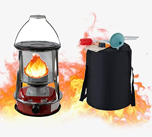 Chauffage Au Pétrole, Chauffage Au Mazout De Kérosène Réchaud De Camping Efficace Portable pour Le Chauffage, Chauffage De Serre sans Électricité,Red