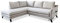 MIUFORM Ecksofa mit Schlaffunktion | Charming Charlie L-Form | Wohnladschaft Couch Schlafcouch Wohnzimmer Gästezimmer | Holzfüße (Beige, Links ausgerichtet)