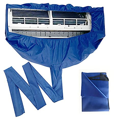 Air Conditioner Cleaning Cover Air Conditioner Cleaning Cover, Split Cleaning kit Wall Mounted Air Conditioning Cleaner Kit Dust Washing Clean Protector Bag Aircon Washbag Waterproof with Drain O