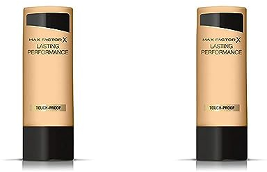 Max Factor Lasting Performance Foundation Natural Beige 106 – Langanhaltendes Flüssig Make-Up – Für die perfekte, schwerelose Grundierung – 1 x 35 ml | 35 ml (2er Pack)