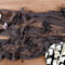 Halloween Tischläufer Käsetuch mit 12 Realistische Spinnen,400 x 60cm Cheesecloth Halloween Tischdeko Schwarze Tischdecke Tisch Dekoration für Halloween Party Tischdekoration