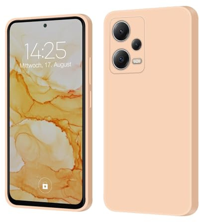 LBH Handyhülle SoftGrip für Xiaomi Redmi Note 12 Pro 5G Slim Case Hülle Schutzhülle Cover Bumper Kratzfest Ultra Dünn Mikrofaser Inlay Rosa Pink