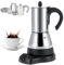 MAIMAILE 400W/480W Electric Coffee Percolator, Stainless Steel Electric Coffee Maker, 4 Cups (200ml)/6 Cups (300ml) Capacity, Automatically Switch To Keep Warm Mode, for Drip Coffee/French Press