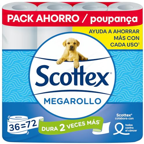 Scottex Lot de 36 rouleaux de papier toilette