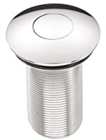 Bristan W BASIN09 C Round Push Basin Waste Unslotted C, Chrome