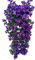 VORCOOL Hängenden Künstliche Blumen Veilchen Girlande Kranz Hochzeit Haus Dekoration (Tiefes Lila)