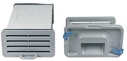 Bosch Siemens 11000416 - Scambiatore di calore originale, con manico, filtro di bloccaggio, asciugatrici, anche Balay Constructa Koenic Lynx Neff Pitsos Profilo Viva