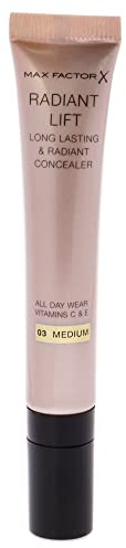 Max Factor Radiant Lift Hydrating and Brightening Concealer, Vitamins C and E, Medium, 7ml