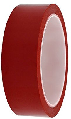 sourcing map Klebeband 30mm Breite 164ft Länge Einseitig Elektrisches Isolierklebeband Rot