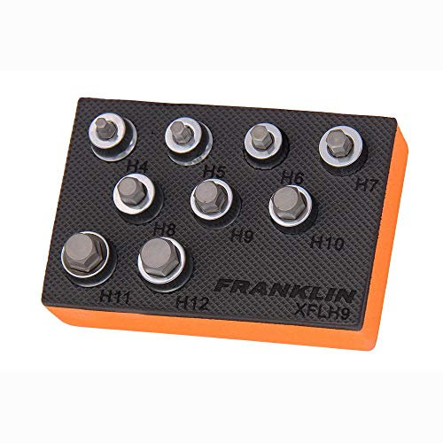 XFLH9 9 Piece Low Profile Hexagon Socket Set 3/8 Dr