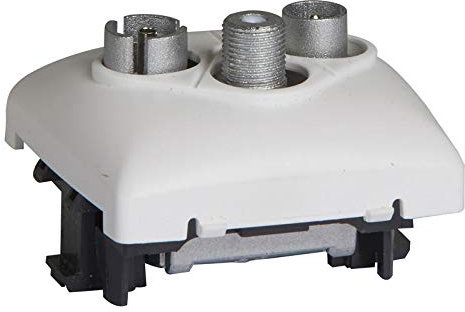 Legrand OT-COMP BASE TV-R-SAT INT 14DB - Antenne TV - Tuner Analogue - Compatible avec Télévision, Ordinateur, Tablette - Connecteurs RCA, Coaxial