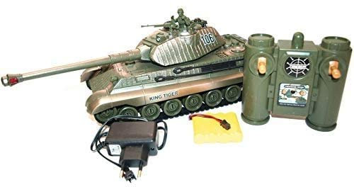 s-idee® Battle Panzer 99805 1:28 mit integriertem Infrarot Kampfsystem 2.4 Ghz RC R/C