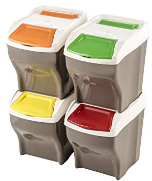 Mülleimer Poker Plus Set 4 x 27LT