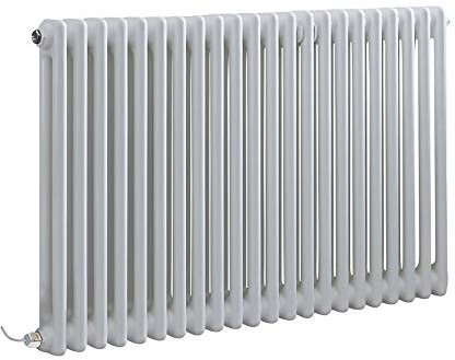 Milano Windsor 1200W White Cast Iron Style 2 Column WiFi Electric Radiator - 600mm x 1010mm