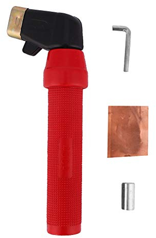 Fafeicy 400A Soporte de electrodo de soldadura Varilla, Cobre Varilla Accesorios de soldadura, 21 * 6.5 * 2.5cm Varilla de electrodo de soldadura, con estilo americano