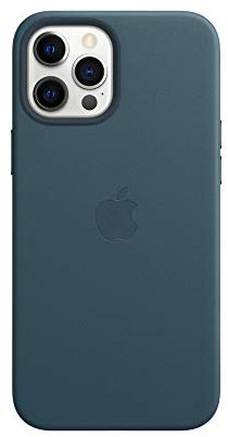 Apple Leder Case mit MagSafe (für iPhone 12 Pro Max) - Baltischblau - 6.7 Zoll