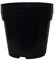 Muddy Hands Pack of 5 Black Plastic Plant Pots Outdoor Garden Round Nursery Herb Flower Planters (12 Litre)