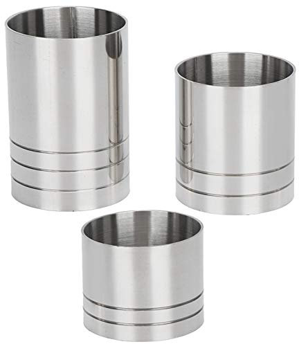 Cocktail Jigger Bar Drink Tasse Ounce Cup Set Outil de barman (25 ml + 35 ml + 50 ml), tasses mesurer pour cocktail, Jigger double mesure de cocktail pour mesure de tir/mesures spiritu
