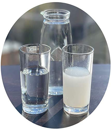 Topkapi 200.365-3-tlg Gedeck-Set aus Glas für Raki/Ouzo “Galata”, 2 Original Raki Ouzo Gläser und eine Karaffe
