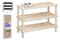 HERSIG - Estanteria Zapatero Madera | Zapatero Entrada Recibidor 3 Alturas - 74 x 26 x 48,5 cm - Color Natural