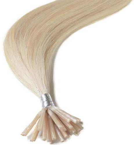 16 1820 22 Pre Bonded Remy Human Hair Extensions -Stick Tip-0.6g x 25strands-Grade AAA- Multi Colours (18, 613 Bleach Blonde)