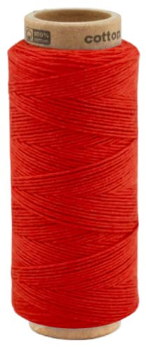 100 Meter Baumwollkordel 1,0 mm, Kordel Schnur Baumwolle Bindfaden Bäckergarn Geschenkband 0016 - Rot