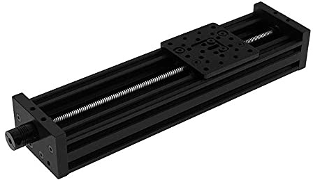 Greendhat Druckerzubehör NL 3D-Drucker T8 Gewindespindel Z-Achse DIY C-Beam CNC-Schiebetisch 300mm 350mm 400mm 500mm Linearaktuator Bundle Kit - Schwarz (Color : Black, Size : Lead 4mm 500MM)