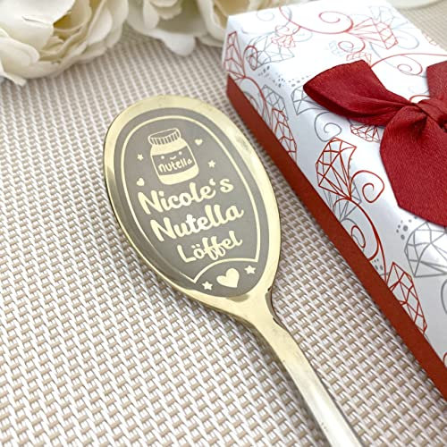 Löffel für Liebhaber von SchokoladeLiebhaber Geschenk mit Namen und Gravur